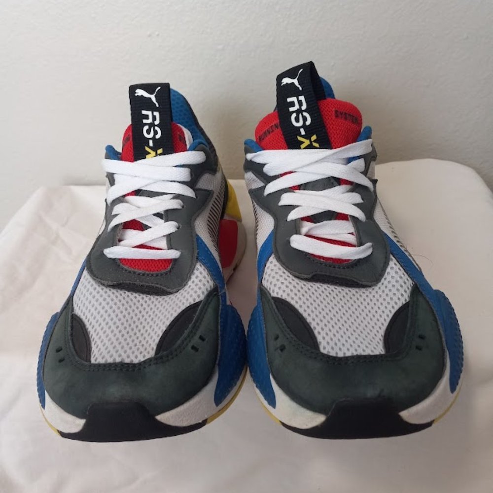 Puma RS-X Running System Sneakers Men's Size 9.5 Red, White, Blue, Yellow, & Blk